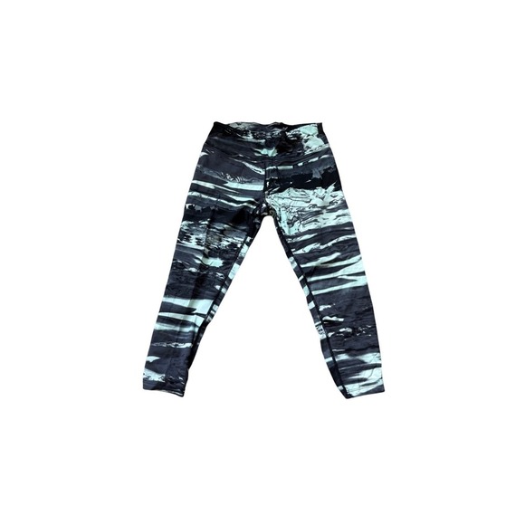 Calvin Klein Abstract Print Leggings Activewear Athleisure - Picture 2 of 4